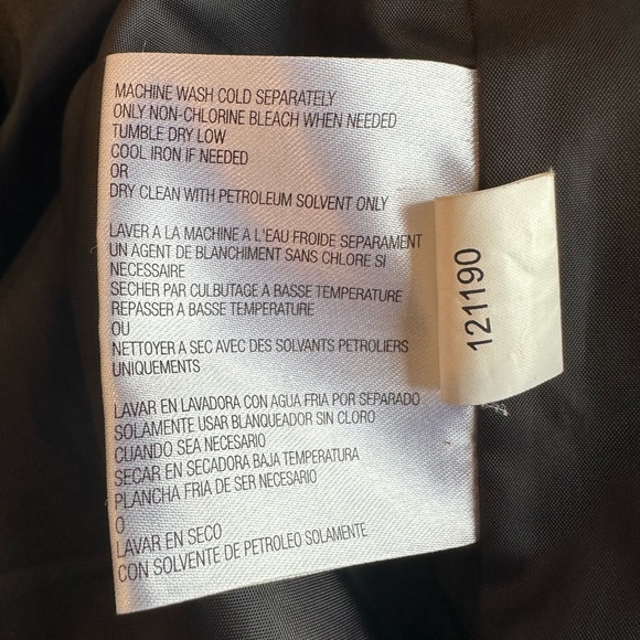 Michael Kors Black Trench Overcoat Silver Hook Closure Sz S MSRP $298 - Picture 9 of 9